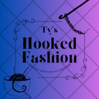 the logo for ty's hooked fashion